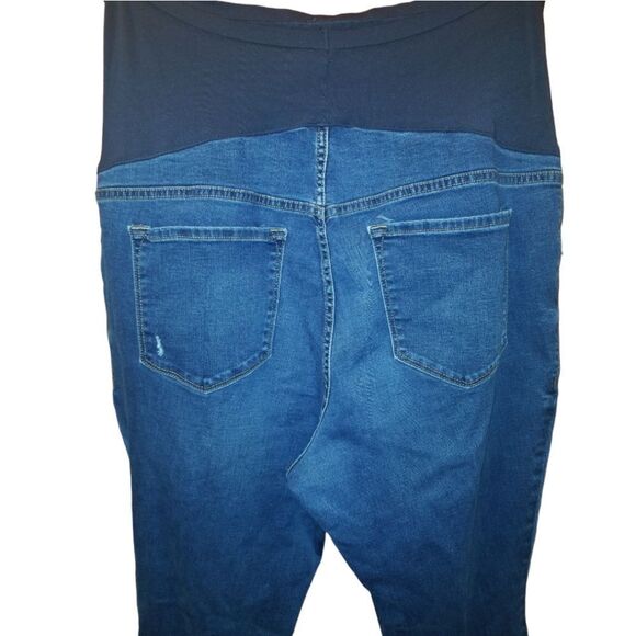 Old Navy Maternity Jeans Rockstar Super Skinny Full Panel Distressed Size 18 - Picture 4 of 8